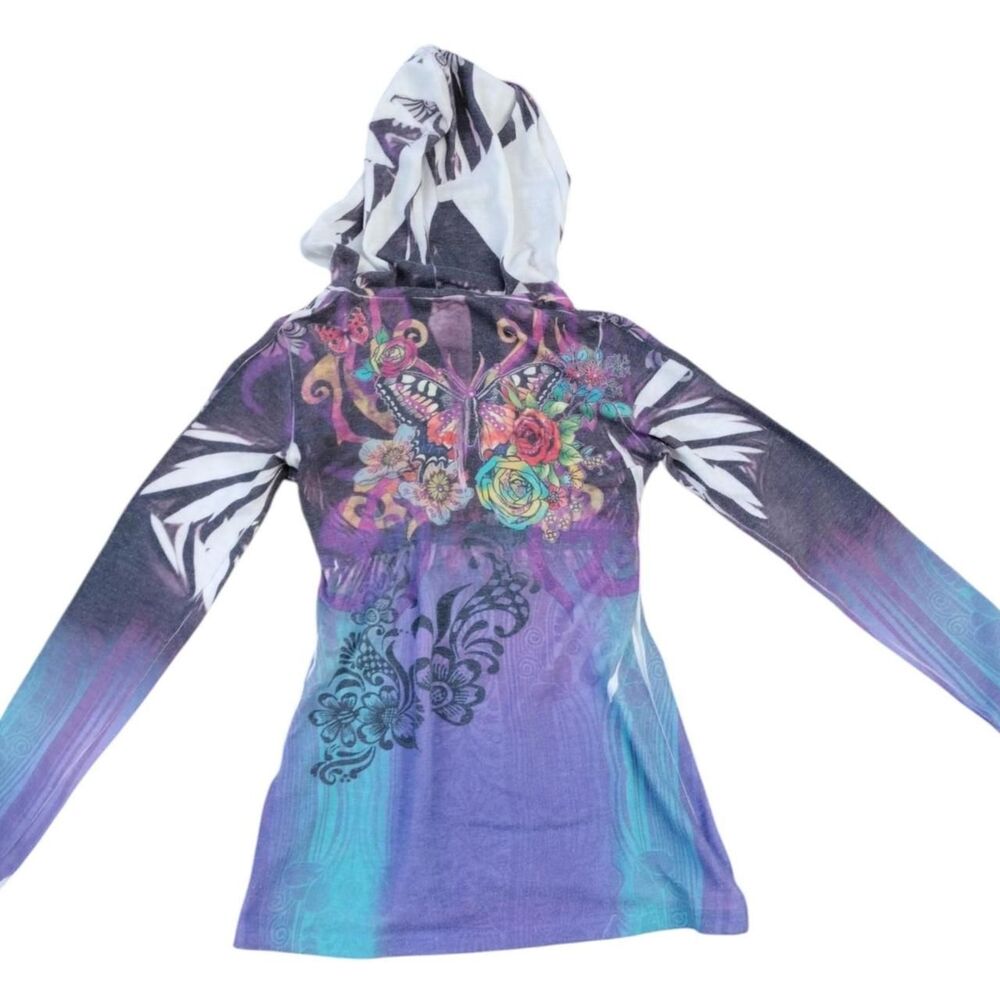 Y2K Butterfly Rose Hoodie